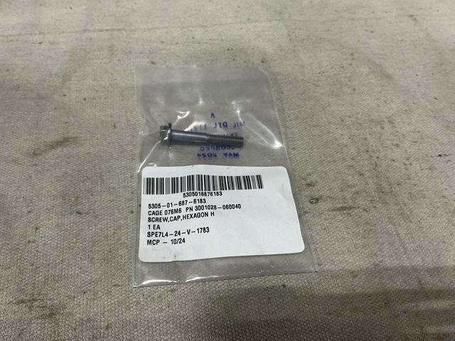 (72) BAE Systems 3001028-060040 Socket Head Cap Screws