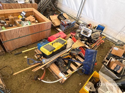 Quantity of (2) Pallets of Tools and Supplies ورش و مخازن متنوعة