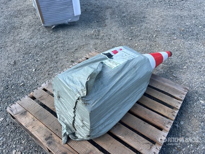 Quantity of (20) Safety Fluorescent Highway Cones (Unused)