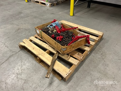 Heavy-Duty Ratchet Load Binders and Chains Set