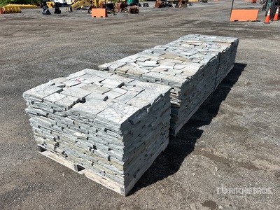 Quantity of (5) Pallets 1 in Gauged Colonial Wallstone