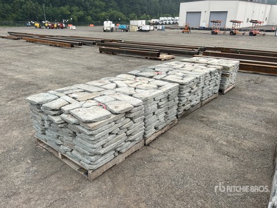 Quantity of (5) Pallets 2 in Tumbled Irregular Pavers