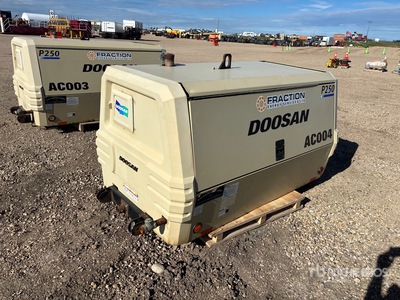 2014 Doosan P250 250 cfm ضاغط هوائي