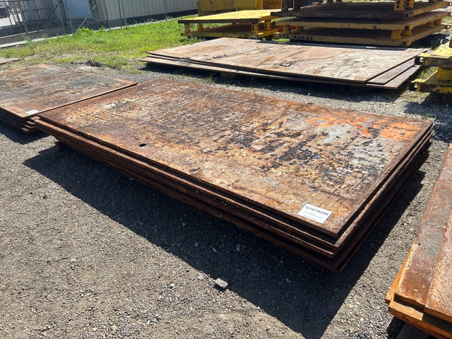 Quantity of (10) 5 ft x 10 ft (1 in Thick) Steel Plates