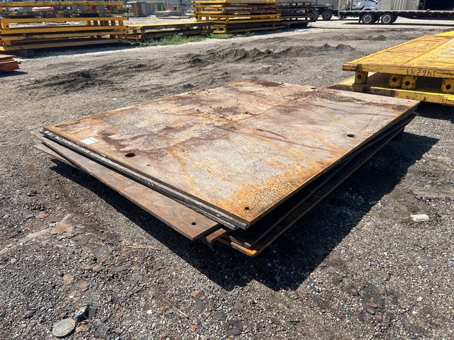Quantity of (7) 8 ft x 10 ft (1 in Thick) Steel Plates