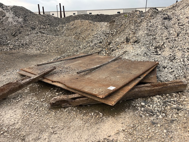 Quantity of (2) 8 ft x 10 ft (1 in Thick) Steel Plates