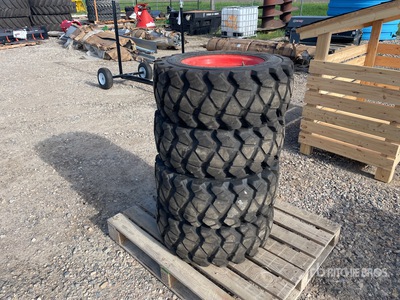 Quantity of (4) 10-16.5 Tires - Fits Skid Steer