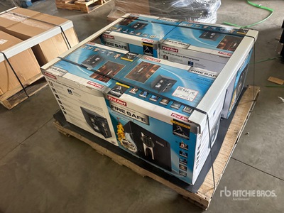 Quantity of (4) First Alert 2087FA Fire & Water Proof Safe ورش و مخازن متنوعة