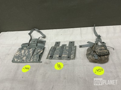 (120) M4 Three Mag Pouches, (110) Canteen Pouches & (47) Bandoleer Ammo Pouches