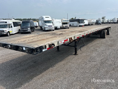 1996 Manac 48 ft T/A Spread Axle Remorque à plateau