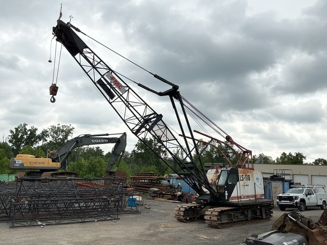 1973 Link-Belt LS118 120000 lb Lattice-Boom Crawler Crane
