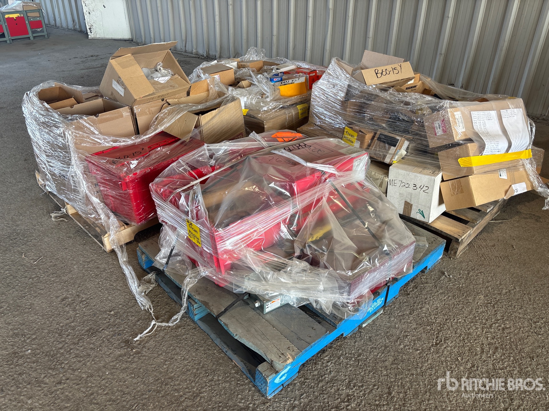 Quantity of (4) Pallets of Mechanical Parts