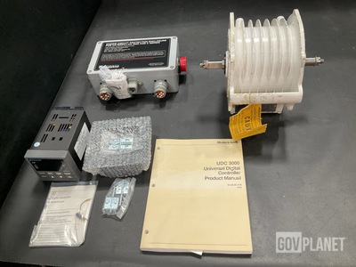(1) Alternating Current Motor, (3) Digital Controllers & Assorted Items