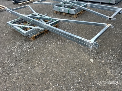 24 Ft Portable Construction Site Security Gate معدات بناء متنوعة (Unused)