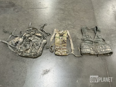 (12) Fighting Load Carriers, (24) Hydration System Carriers & Assorted Items