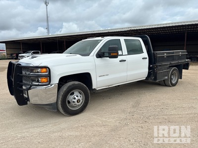2019 Chevrolet 3500 HD 4x2 Crew Cab Flatbed Truck
