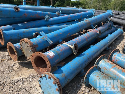 Quantity of (50) 12 in x 4 in x 20 Ft Blue, Used Manifold