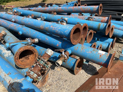 Quantity of (50) 12 in x 4 in x 20 Ft Blue Used Manifold