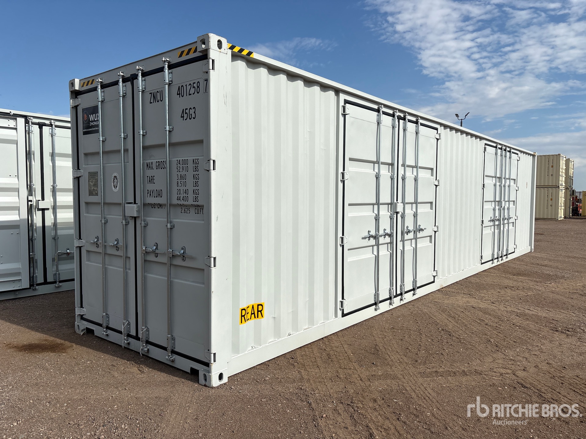 2026 40 ft High Cube Multi-Door Storage Container
