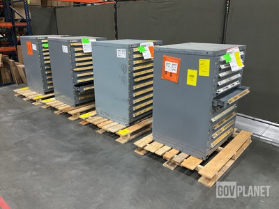 (4) Stanley Vidmar Storage Cabinets