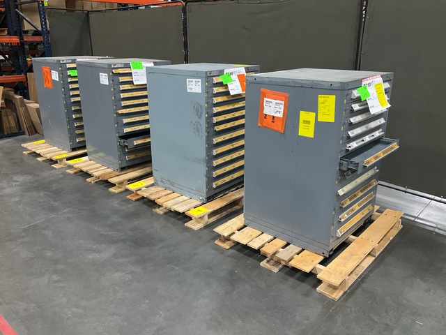 (4) Stanley Vidmar Storage Cabinets