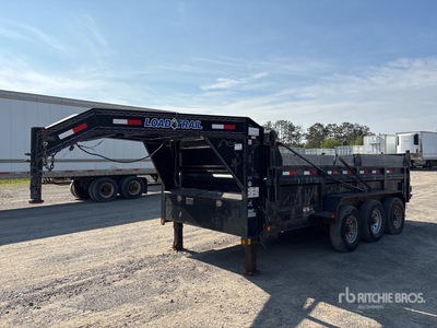 2015 Load Trail GDT614 16 ft Tri/A Gooseneck Dump Utility Trailer