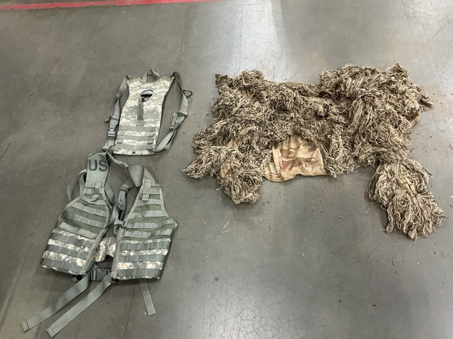 (30) Hydration Carriers, (4) Fighting Load Carriers & (1) Ghillie Suit Accessory