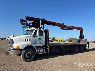 Palfinger PW 380 5440 lb Knuckle Boom on 2004 Sterling L9500 8x4 Boom Truck