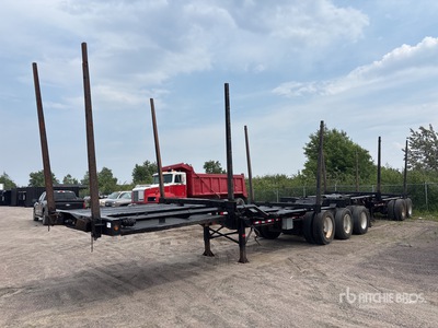 1995 BWS 29 ft Tri/A Super B-Train Lead Log Trailer