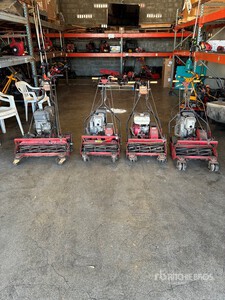 Quantity of (4) Trucut Reel Lawn Mowers