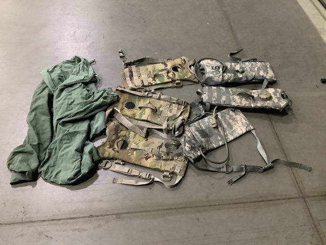 (88) Hydration System Carriers, (45) Barracks Bags & Assorted Items