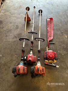 Quantity of (3) String Trimmers & (1) Hedge Trimmer