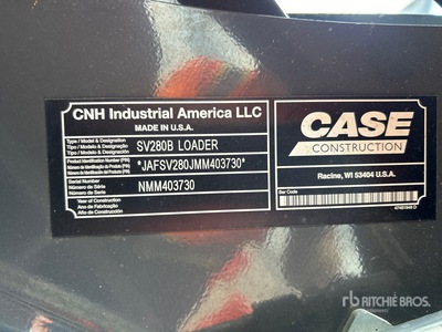 2022 Case SV280B Two-Speed Skid Steer Loader