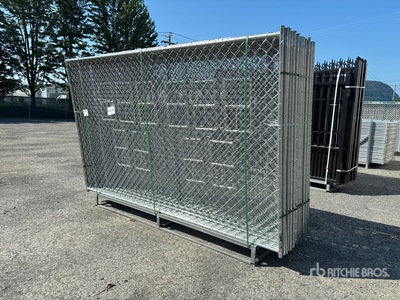 Quantity of (20) 2026 GLCF1006 10 ft x 6 ft Chain Link Temporary サイト フェンス (Unused)