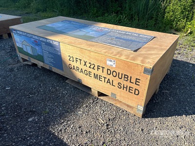 2026 AGR-MS2322 23 ft x 22 ft Double Garage Metal 貯蔵庫 (Unused)