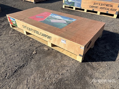 2026 CP1220 12 ft x 20 ft Steel Carport 倉庫 (Unused)