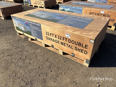 2026 AGR-MS2322 23 ft x 22 ft Double Garage Metal 貯蔵庫 (Unused)