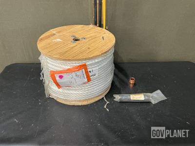 (156) Pipe Adapters, (2) Spools of Fibrous Rope & Assorted Items