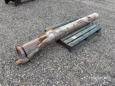 Quantity of (750) 5/16 in x 8ft Steel Rod Bars (Unused)