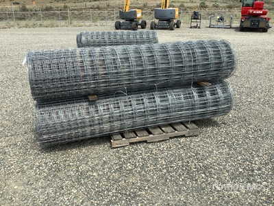 Quantity of (4) x 8 ft Galvanized Rolls of Deer Fencing (Unused)