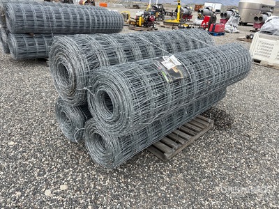 Quantity of (4) x 76 in Galvanized Rolls of Deer Fencing (Unused)