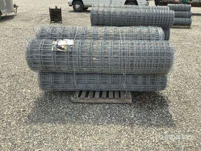 Quantity of (4) x 76 in Galvanized Rolls of Deer Fencing (Unused)