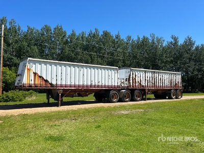 1995 Lode King 28 ft Tri/A Super B-Train Lead Grain Trailer
