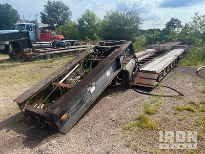 1980 Fruehauf Lowboy Trailer 50T Tri/A Removable Gooseneck Lowboy Trailer
