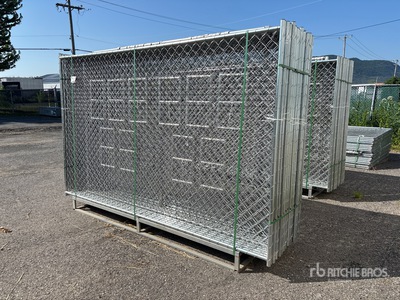 Quantity of (20) 2026 GLCF1006 10 ft x 6 ft Chain Link Temporary サイト フェンス (Unused)