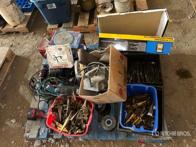 Corded Drill, Drill Bits, Corded Sander, Pneumatic Nailer, Circular Saw Blade & Guards
