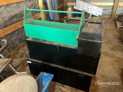 Quantity of (4) Steel, Wood & Plastic Tool Box