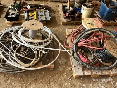 Quantity of (2) Pallets of Quantity of Cables & Hose