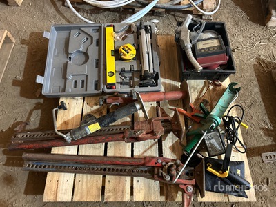 High Lift Jack, Laser Level, Work Light & Gas Pump
