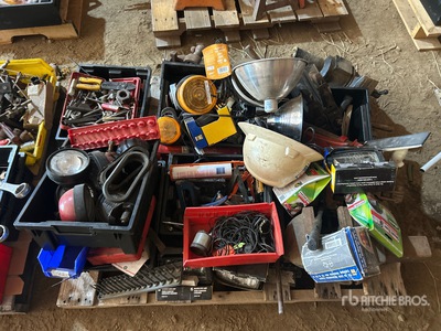 Table Vice, Head Lamp, Planer, O Rings, Amber Beacon Light & Staplers